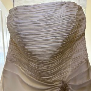 David’s Bridal wedding gown, white, size 20